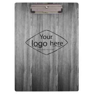 Porte-bloc Ajoutez votre logo bois de grange rustique