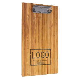Porte-bloc Ajoutez votre logo bois de grange rustique