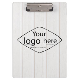 Porte-bloc Ajoutez votre logo en bois de grange rustique