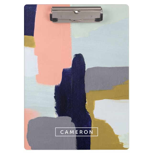 Porte-bloc Ajoutez votre nom | Langue (Devant)