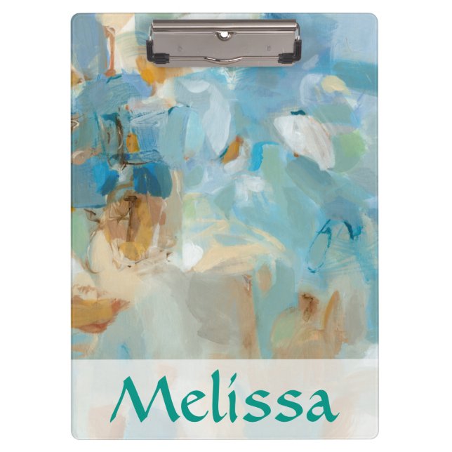 Porte-bloc Ajoutez votre nom | Sparkle Beach (Devant)