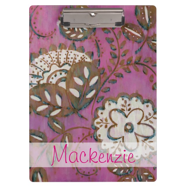 Porte-bloc Ajoutez votre ornement | rayonnant nommé I (Devant)