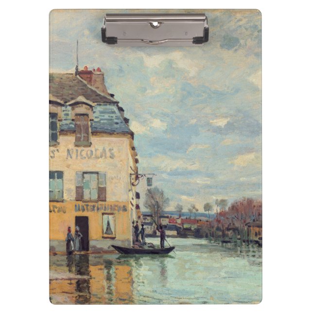 Porte-bloc Alfred Sisley - Inondation à Port-Marly 1872 (Devant)