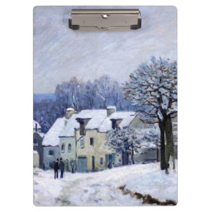 Porte-bloc Alfred Sisley - Place Chenil à Marly, Effet de nei