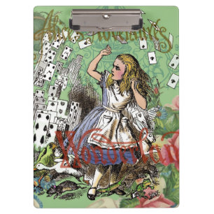 Porte-bloc alice cartes d'aventure merveilleux chapeau lapin 