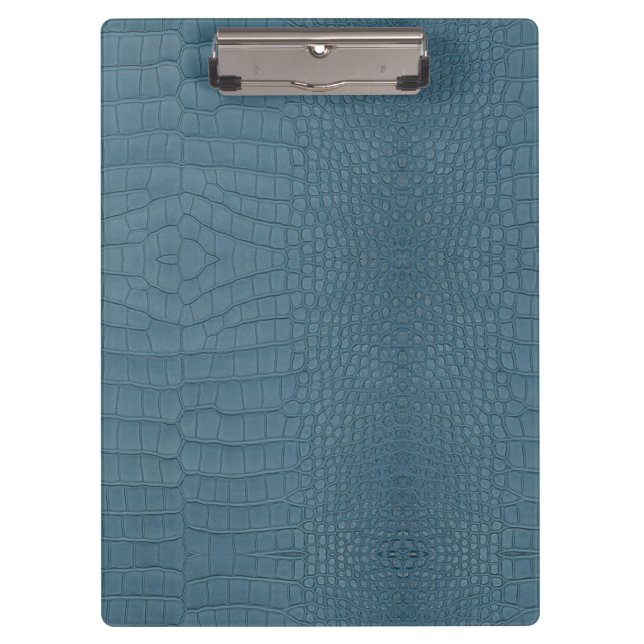 Porte-bloc Alligator Turquoise Texture Imprimer (Devant)