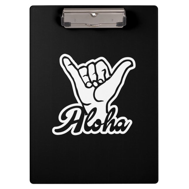Porte-bloc Aloha Shaka Hand, Hang Loose sign (Devant)