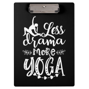 Porte-bloc Amateur de yoga Moins et plus de yoga