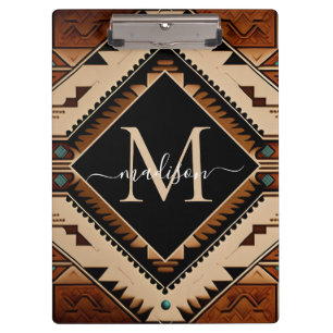 Porte-bloc Amérindien Culture Boho Style Monogramme