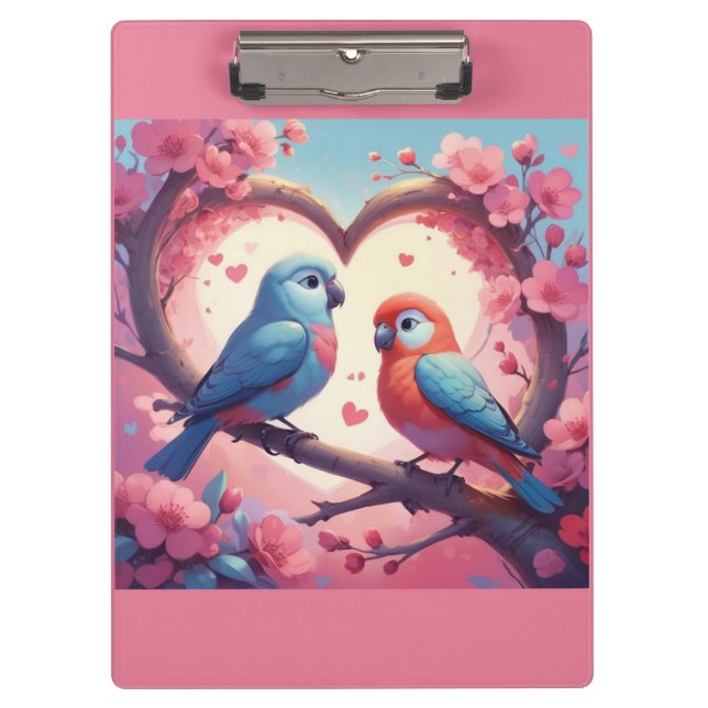 Porte-bloc Amitié Lovebird (Devant)