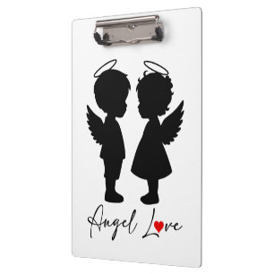 Porte-bloc Amour Ange – Conception de Couple d'Anges Mignons