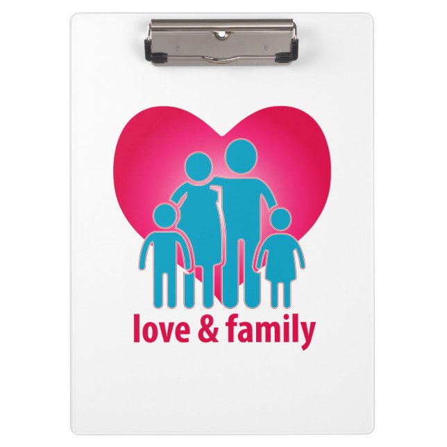 Porte-bloc Amour et famille (Devant)