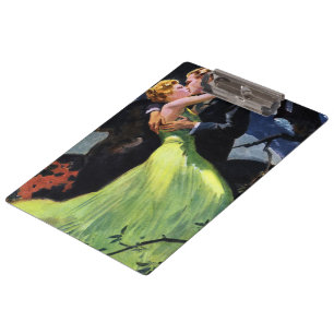 Porte-bloc Amour et romance vintage, baiser romantique
