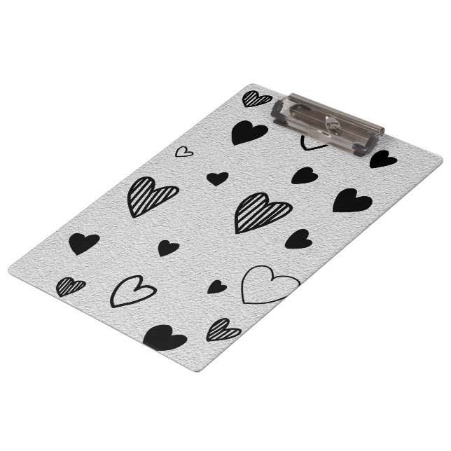 Porte-bloc amour monochrome  (Incliné)