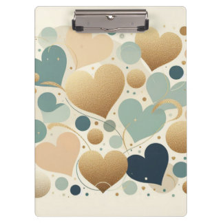 Porte-bloc Amour Pastel Esthétique Cœur Beige Abstrait Minima