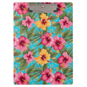 Porte-bloc Ananas à fleurs tropicales