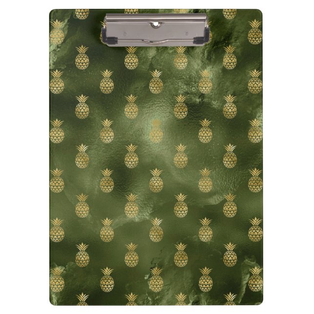 Porte-bloc Ananas Jaune Vert Jungle Fruit Tropical (Devant)