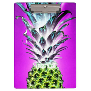 Porte-bloc Ananas néon coloré fruit tropical hawaïen