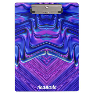 Porte-bloc ANASTASIE ~ 3D! ~ Blanc rose et bleu original ~