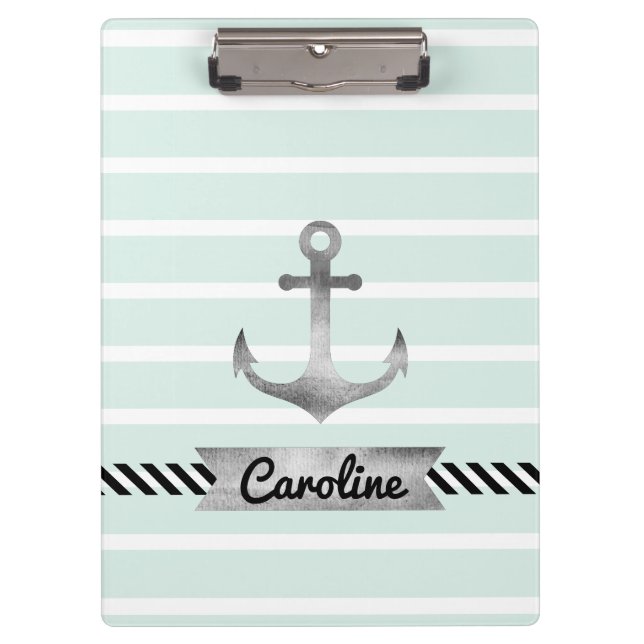 Porte-bloc Ancre de couleur marine (Devant)