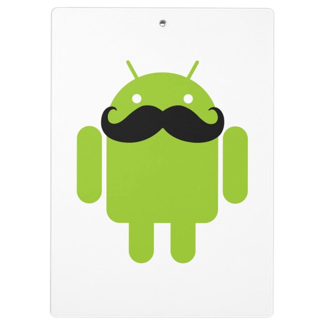 Porte-bloc Android Robot Moustache (Dos)