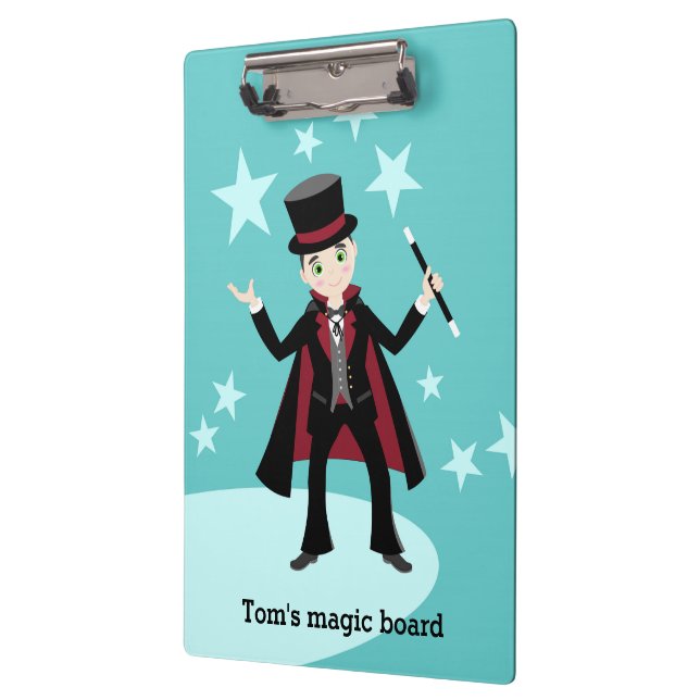 Porte-bloc Anniversaire de enfant magicien (Gauche)
