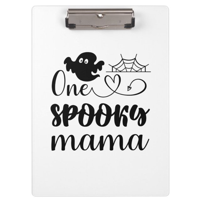 Porte-bloc Anniversaire d'Halloween d'une maman Éffrayante (Devant)