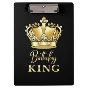 Porte-bloc Anniversaire King Gold Couronne Royal Queen Luxe