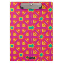 ANTHEA ~ Design jaune, bleu, rouge et rose