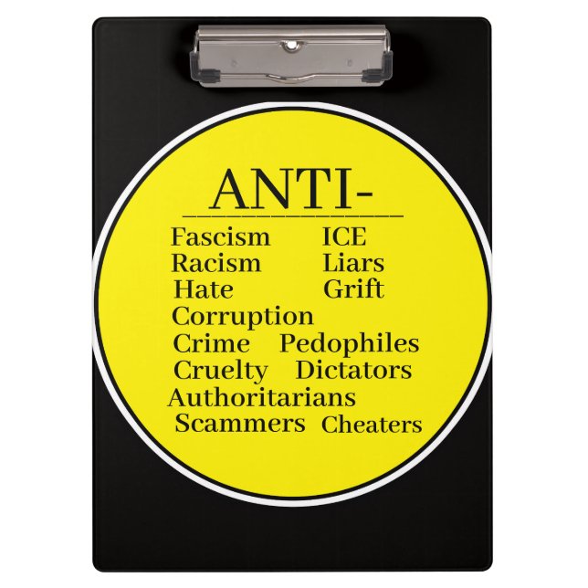 Porte-bloc Anti- Presse-papiers (Devant)