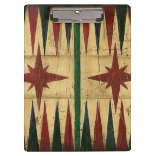 Porte-bloc Antique Backgammon Game Board par Ethan Harper