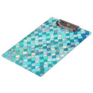 Porte-bloc Aqua Turquoise Gold Oriental Marocain Carrelage mo