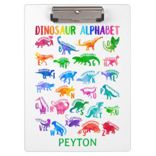 Porte-bloc Aquarelle Dinosaure Alphabet Dino coloré enfants
