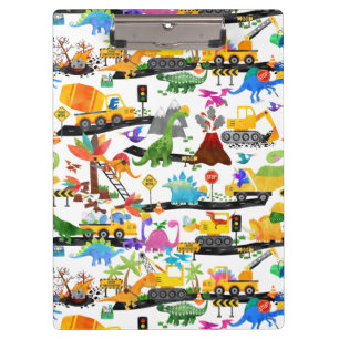 Porte-bloc Aquarelle Dinosaure Construction Enfants mignonnes