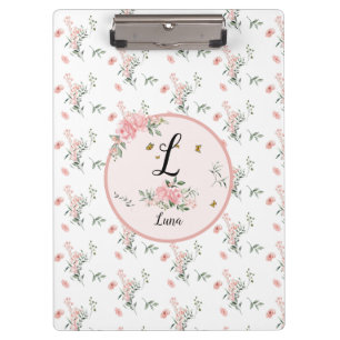 Porte-bloc Aquarelle Elégante Roses Roses Roses Rose avec Pap