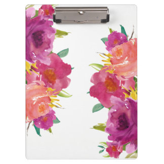 Porte-bloc Aquarelle fleuriste Porte - bloc d'affaires