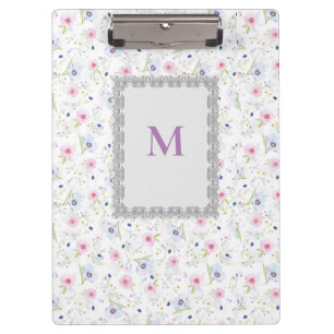 Porte-bloc Aquarelle florale moderne Motif Lavende