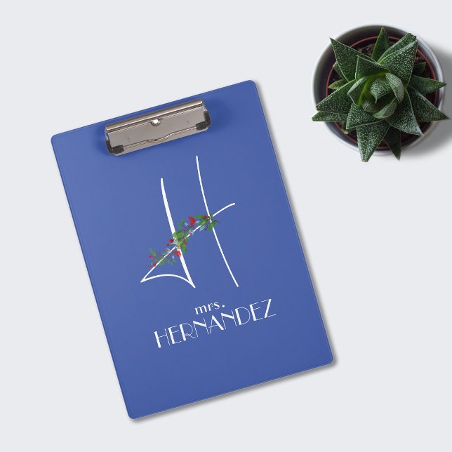 Porte-bloc Aquarelle initiale H (Créateur téléchargé)