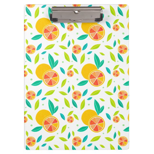 Porte-bloc Aquarelle Motif Oranges sucrées (Devant)