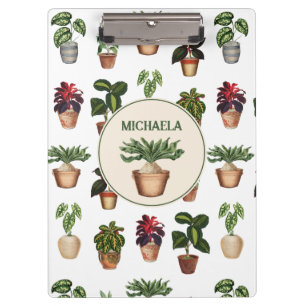 Porte-bloc Aquarelle Poted Plante Terracotta Nom des pots