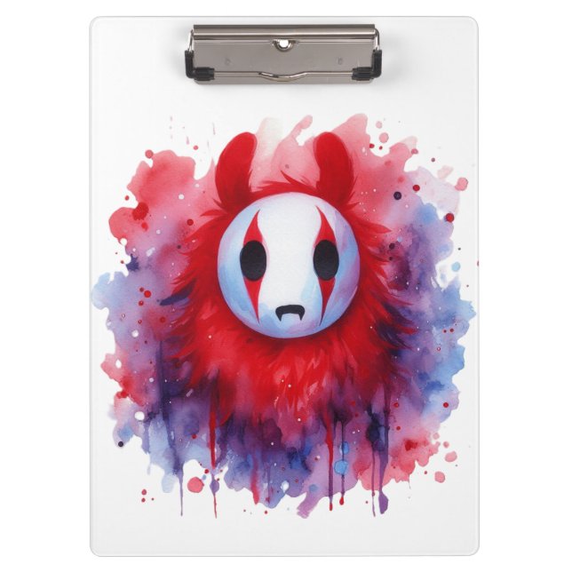 Porte-bloc Aquarelle rouge (Devant)