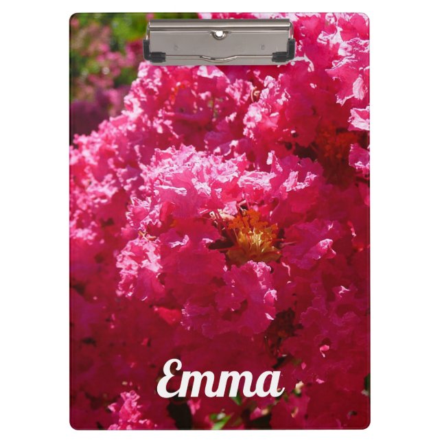 Porte-bloc Arbre de Crape Myrtle Floral Magenta (Devant)