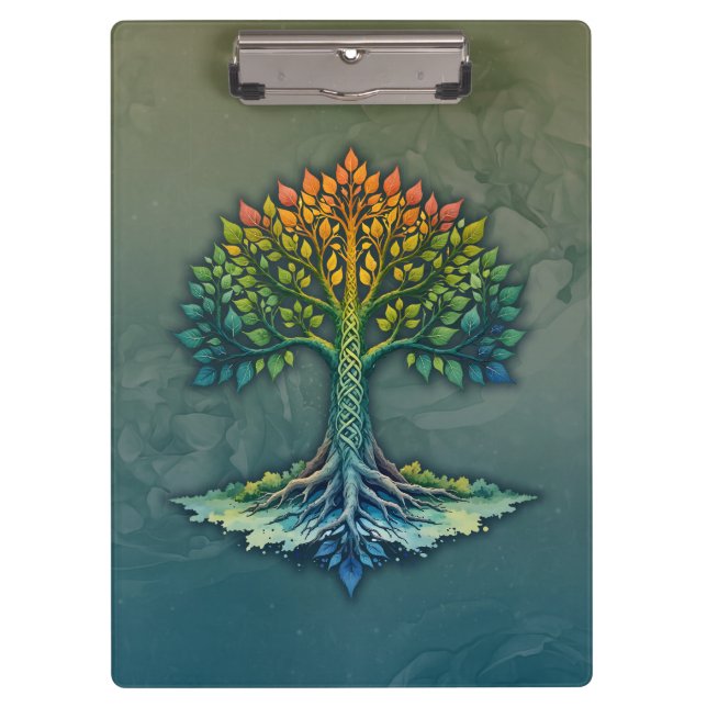 Porte-bloc Arbre de Vie Aube Changeante  (Devant)