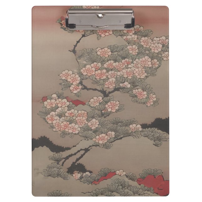 Porte-bloc Arbre en fleurs Ukiyo-e (Devant)