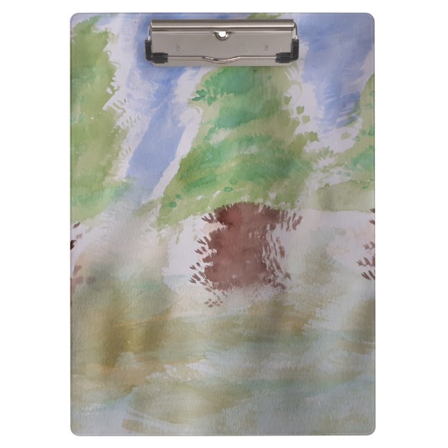 Porte-bloc Arbres Abstraits (Devant)