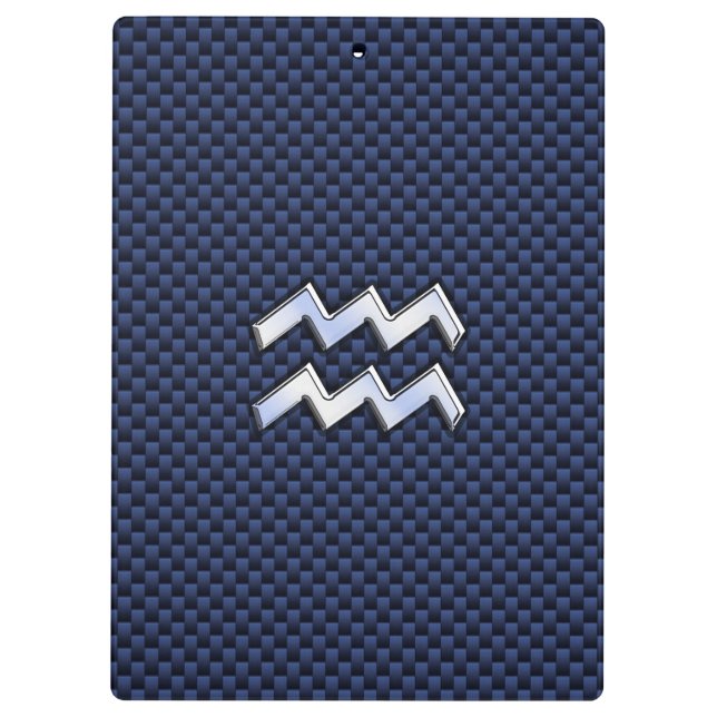 Porte-bloc Argent Aquarius Connexion Navy Blue Carbon Fiber A (Dos)