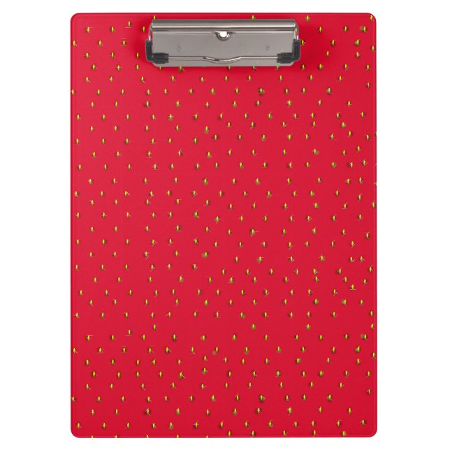 Porte-bloc Arrière - plan de fraise drôle rouge (Devant)