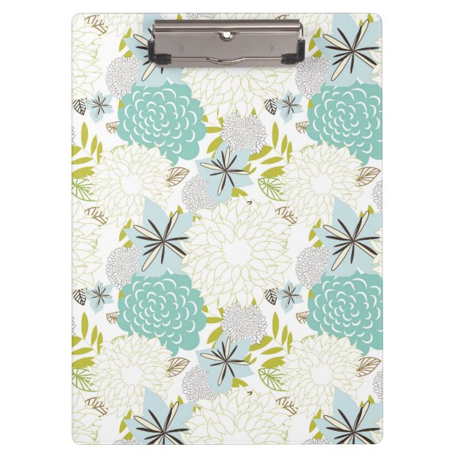 Porte-bloc Arrière - plan floral (Devant)