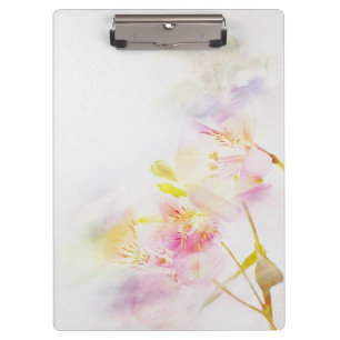 Porte-bloc arrière - plan floral avec des fleurs d'aquarelle