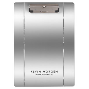 Porte-bloc Arrière - plan gris argent métallique brillant